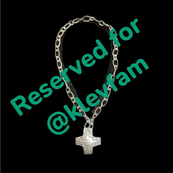 Silpada Jewelry - 🚫RESERVED for @klevfam🚫Silpada .925 Silver 16” Cross Pendant w/Chain Necklace